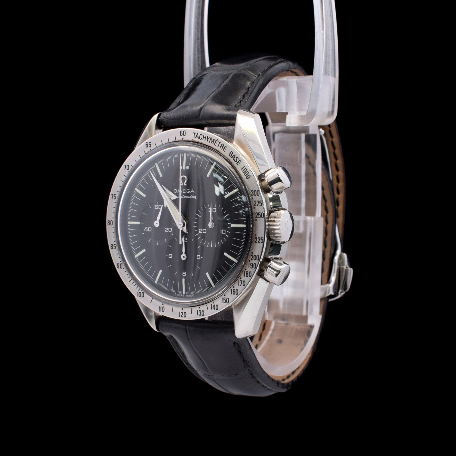 Omega Speedmaster Broad Arrow 1957 | OEM Black Leather Strap | Ref. 3594.50