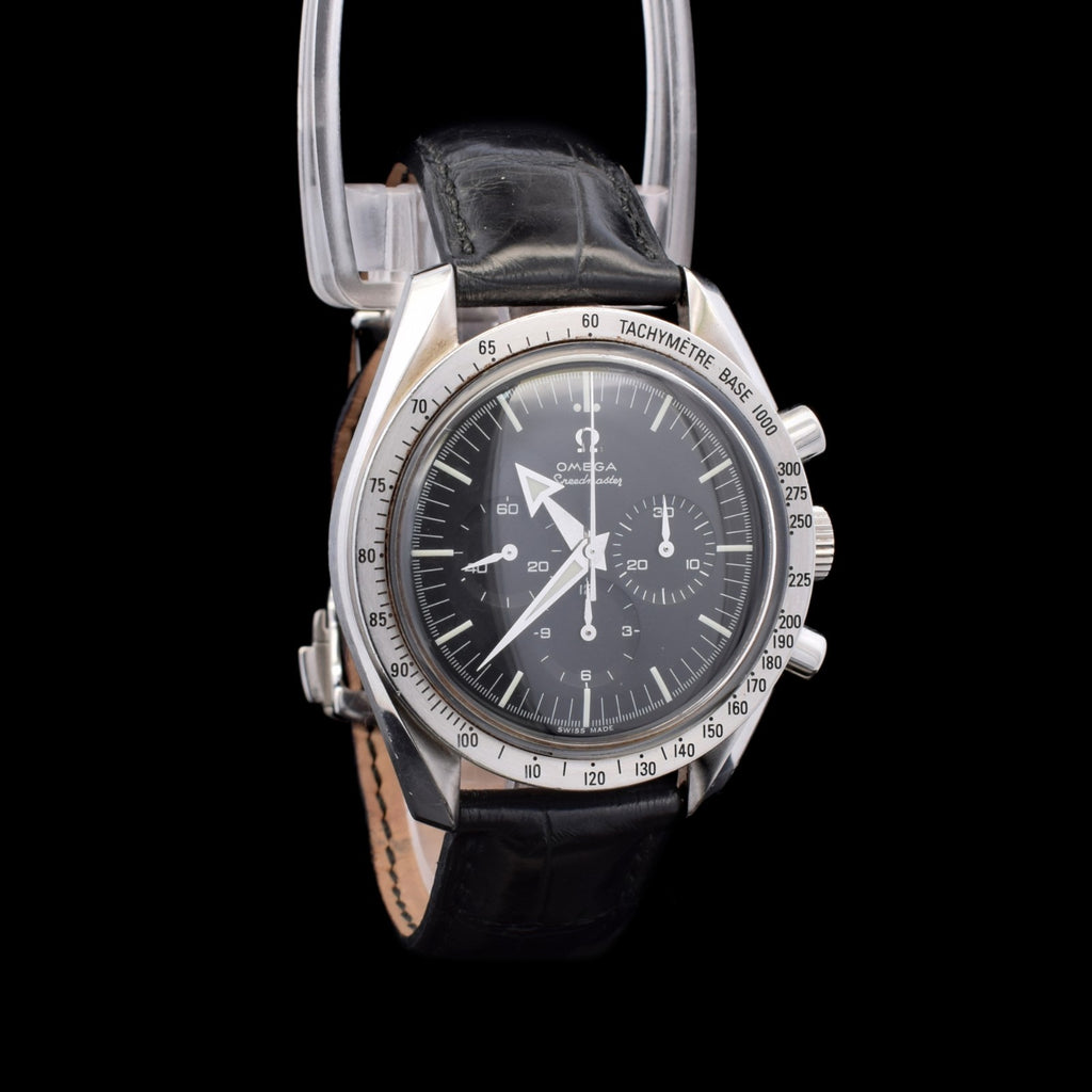 Omega Speedmaster Broad Arrow 1957 | OEM Black Leather Strap | Ref. 3594.50
