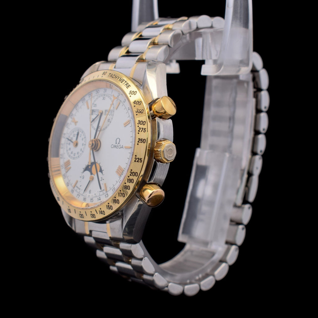 Omega Speedmaster Triple Calendar Moonphase | Two-Tone Steel & Gold | 175.0034 I