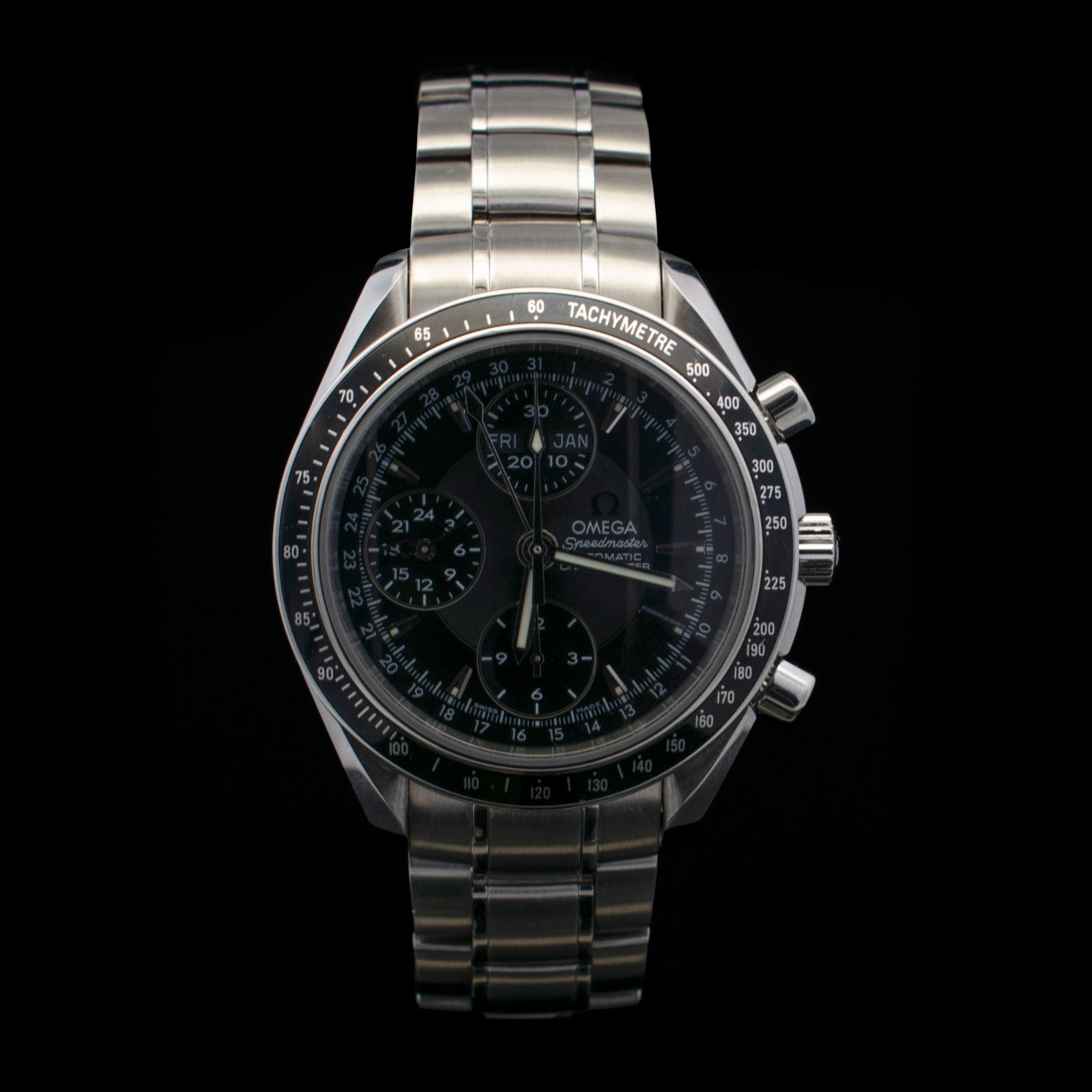 Omega Speedmaster Day-Date | Tripe Calendar | 40mm Black Dial | Ref 3220.50