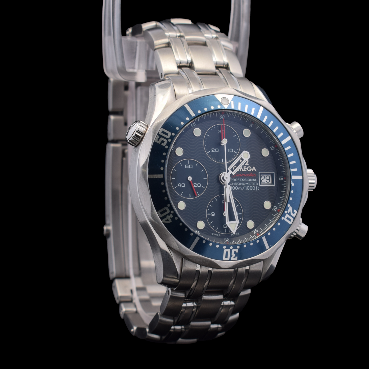 Omega Seamaster Diver 300M Chronograph | 41.5mm Blue Wave Dial | Ref. 2225.80 |