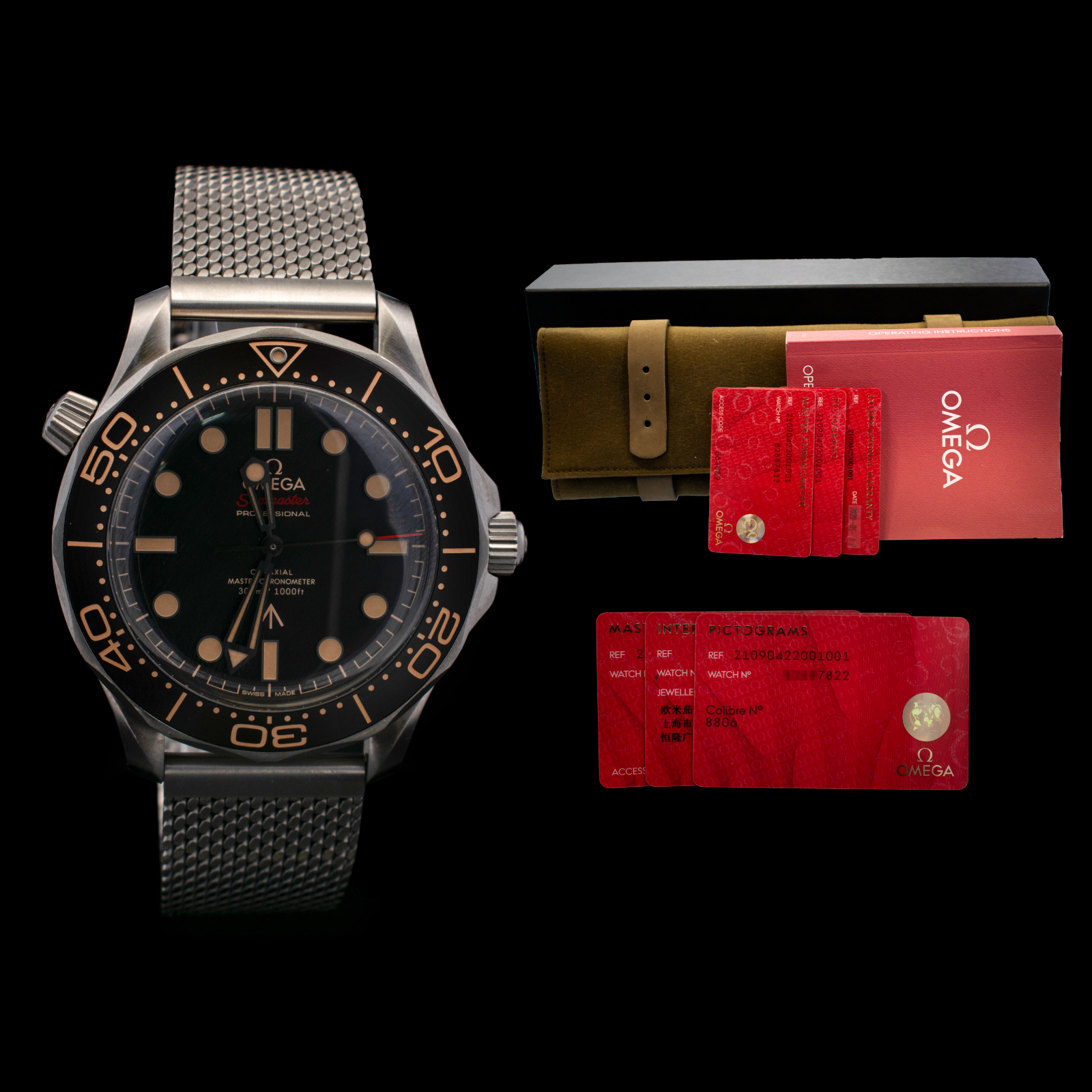 Omega Seamaster Diver 300M “007 Edition” 42mm Titanium –Ref. 210.90.42.20.01.001