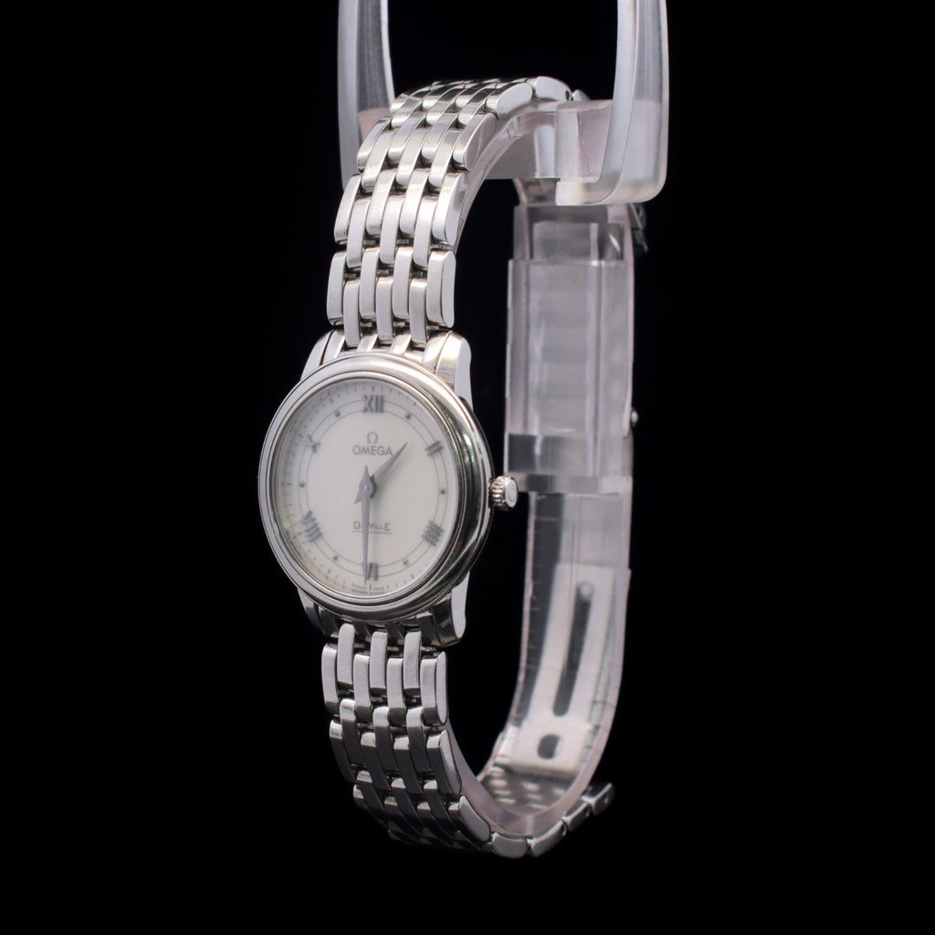 Omega De Ville Prestige | 27.4mm White Roman Dial | Quartz | 424.10.27.60.04.001