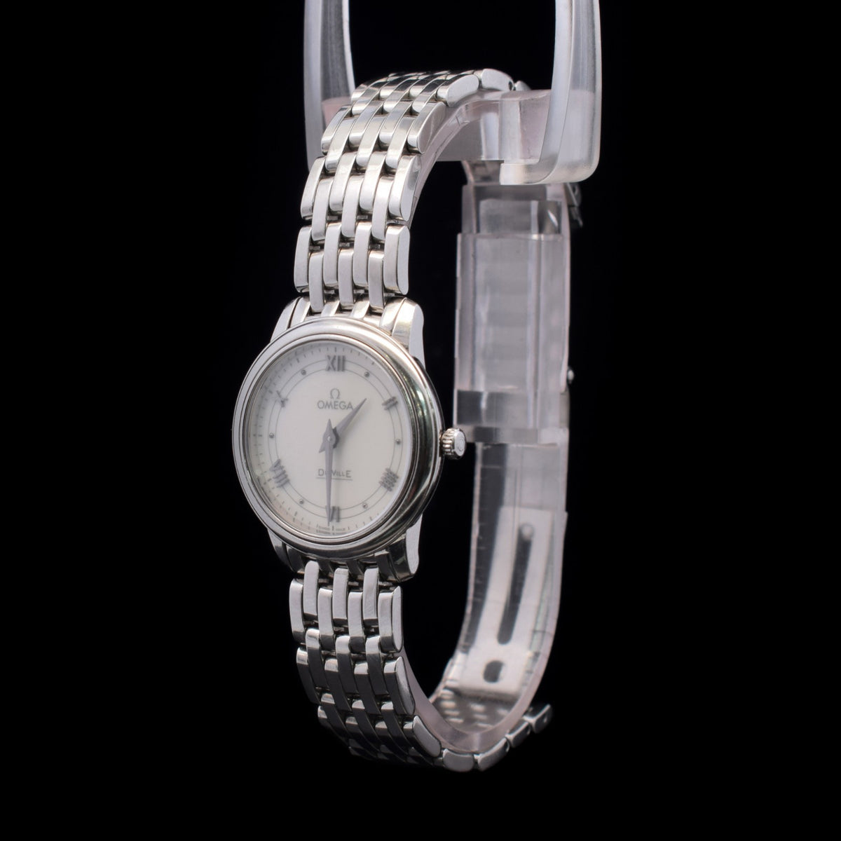 Omega De Ville Prestige | 27.4mm White Roman Dial | Quartz | 424.10.27.60.04.001