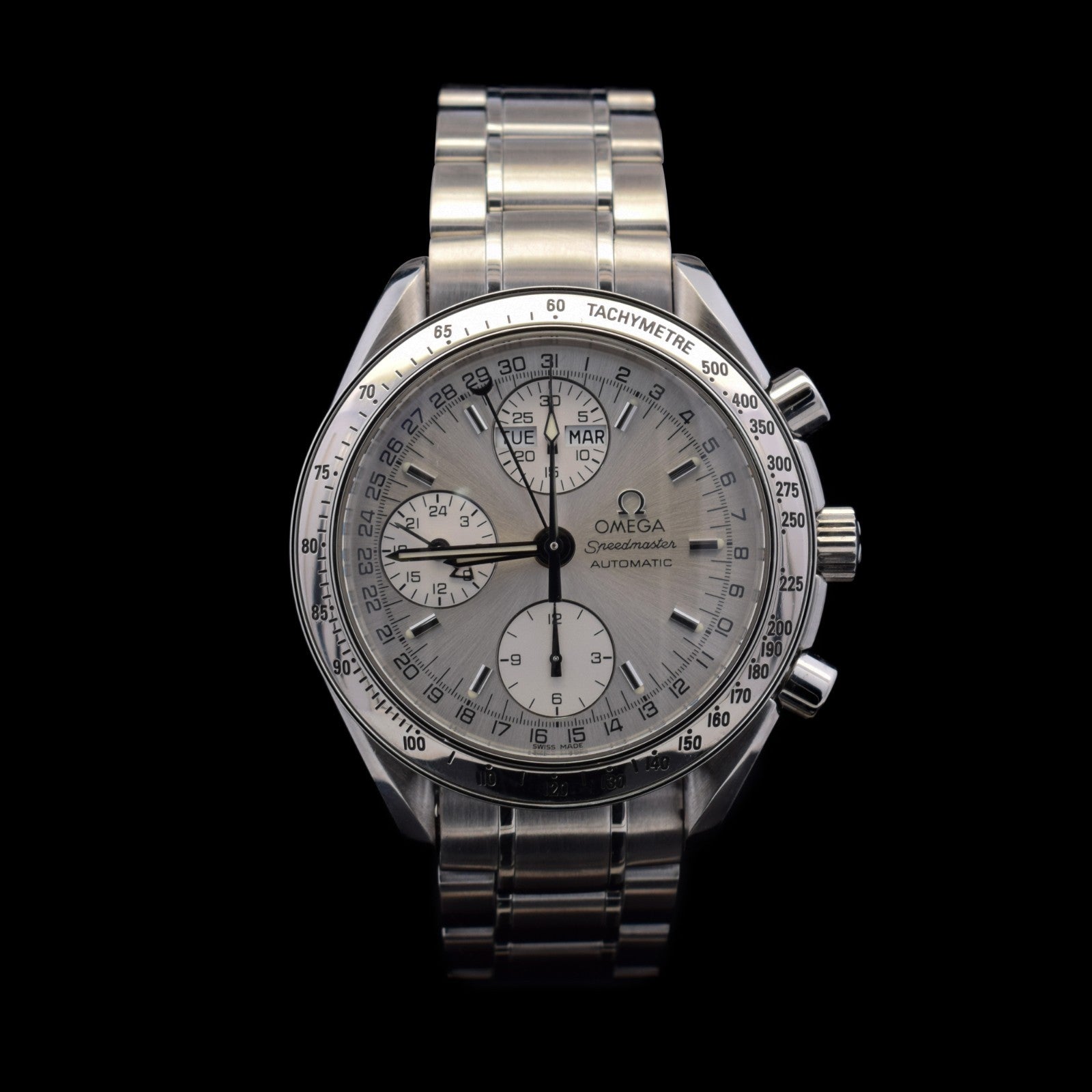 Omega Speedmaster Triple Calendar | Day-Date | Silver Dial | 39mm | Ref. 3523.30