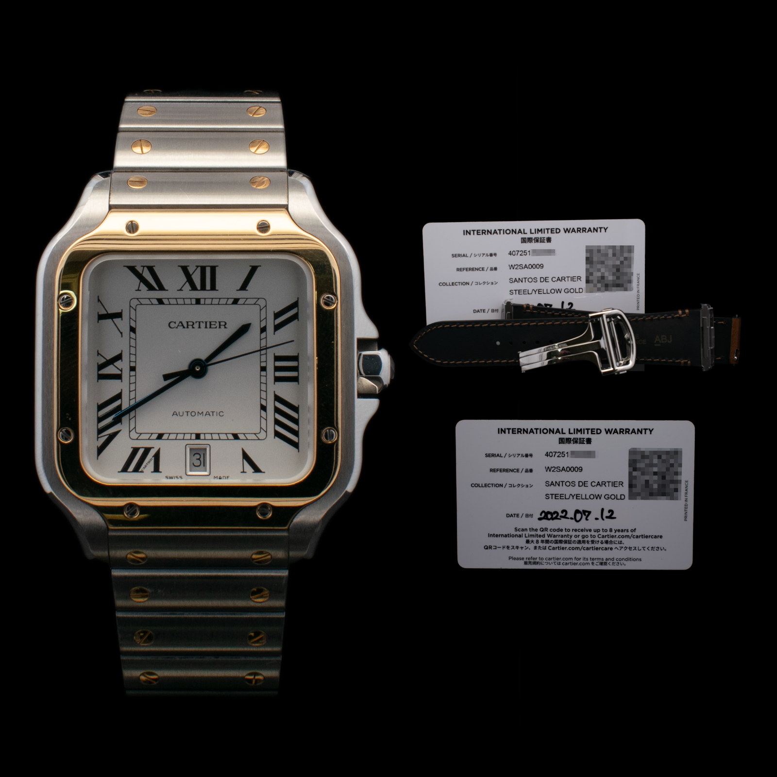 Cartier Santos de Cartier Large | Steel & Yellow Gold | W2SA0009 |
