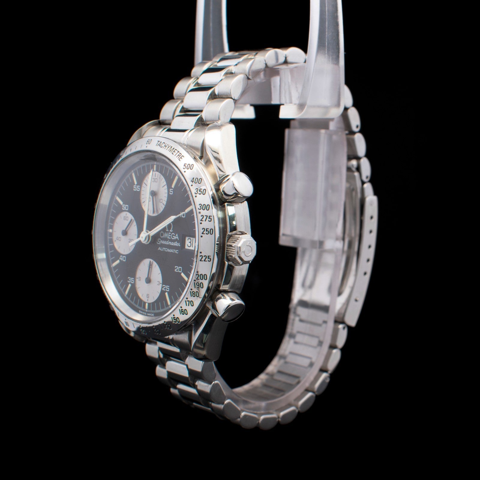 Omega Speedmaster Date | Black Reverse Panda Dial | Yellow Patina I Ref. 3511.50