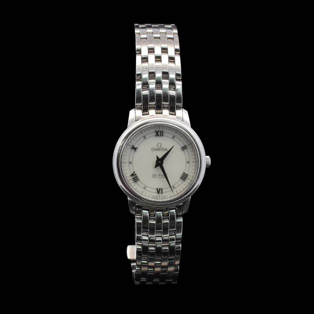 Omega De Ville Prestige | 27.4mm White Roman Dial | Quartz | 424.10.27.60.04.001