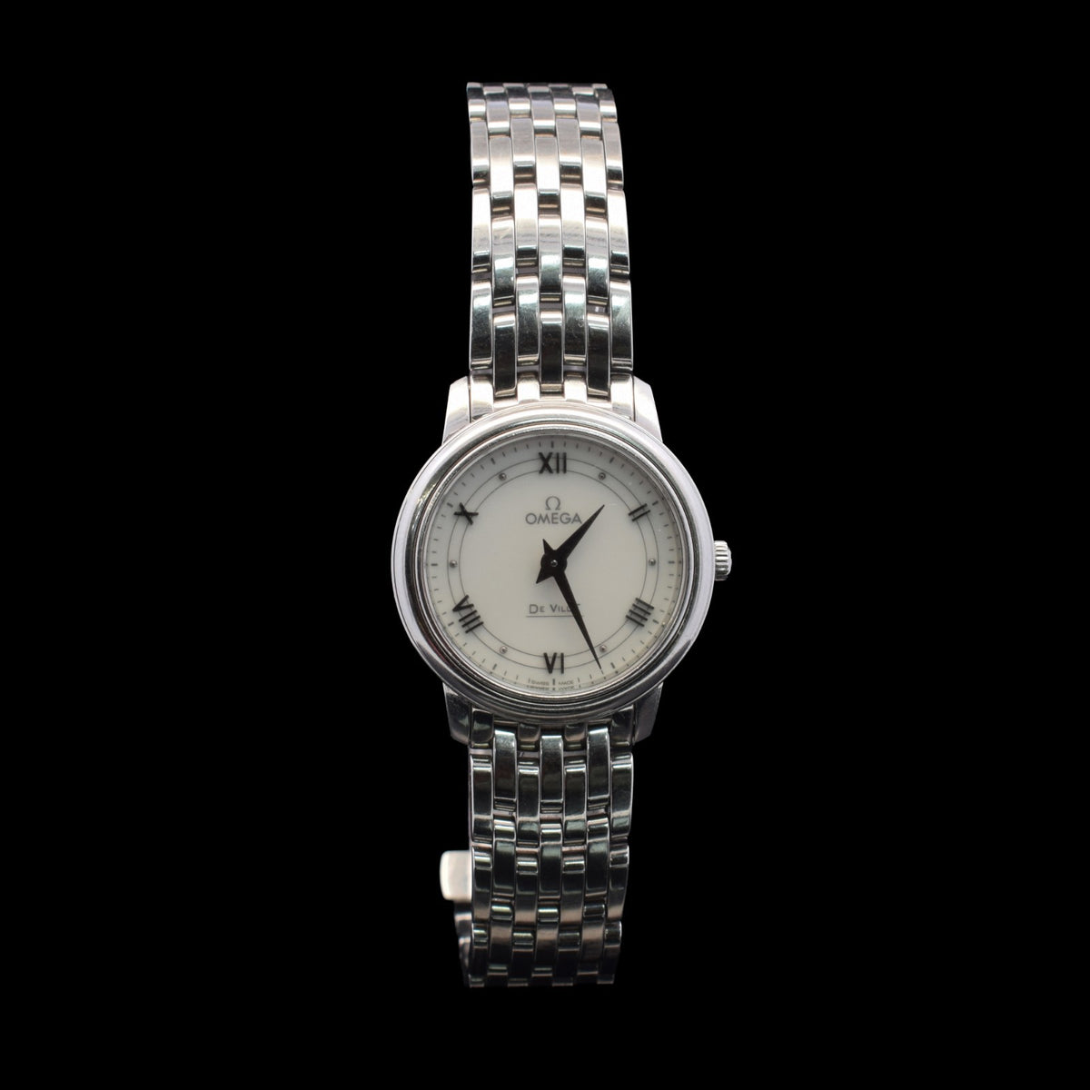 Omega De Ville Prestige | 27.4mm White Roman Dial | Quartz | 424.10.27.60.04.001