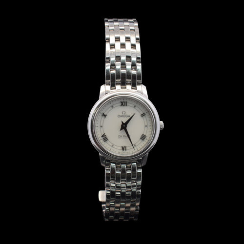 Omega De Ville Prestige | 27.4mm White Roman Dial | Quartz | 424.10.27.60.04.001