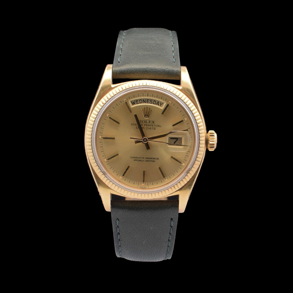 Rolex Day-Date 36 | 18K Yellow Gold | Green Leather Strap | Ref. 1803