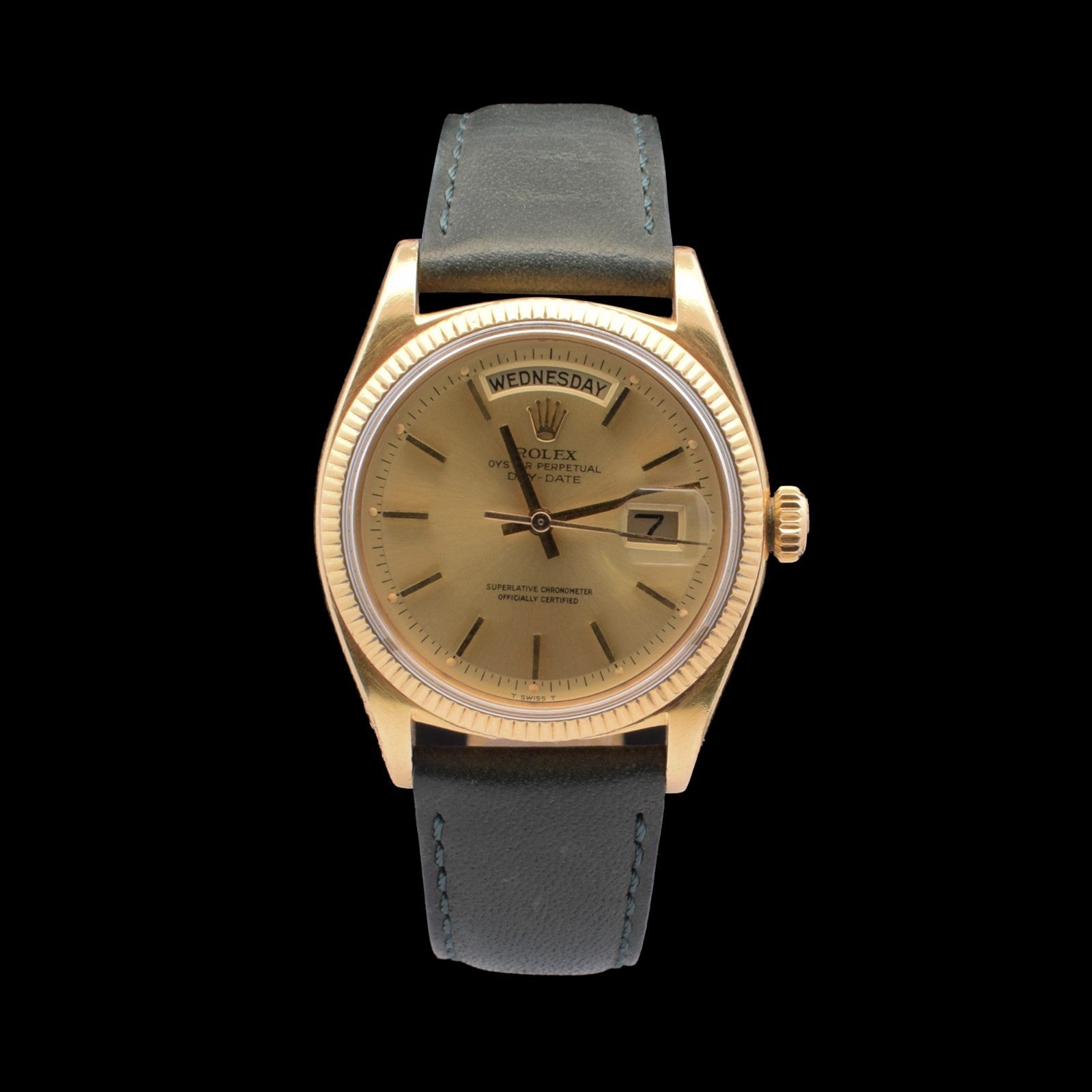 Rolex Day-Date 36 | 18K Yellow Gold | Green Leather Strap | Ref. 1803