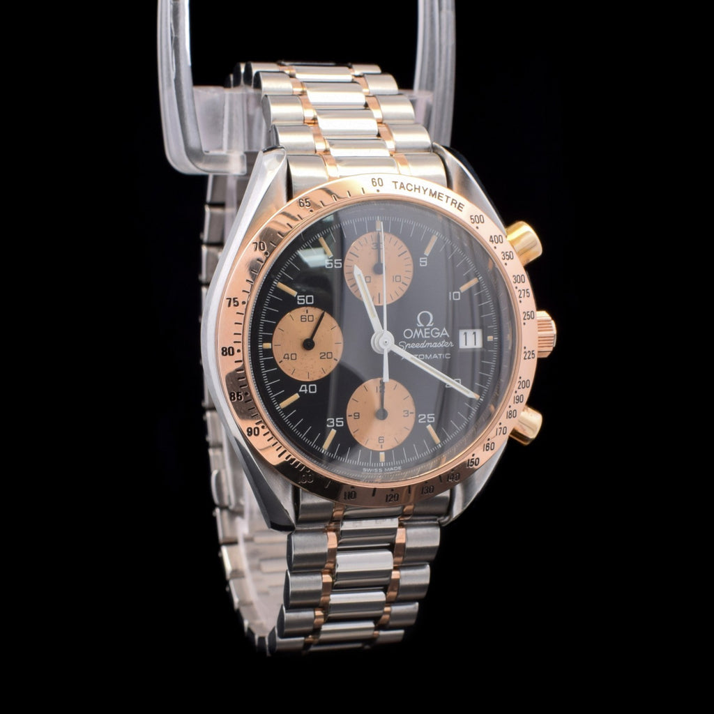 OMEGA 3316.50 Speedmaster Date black Dial Automatic Pink Gold Stainless Steel