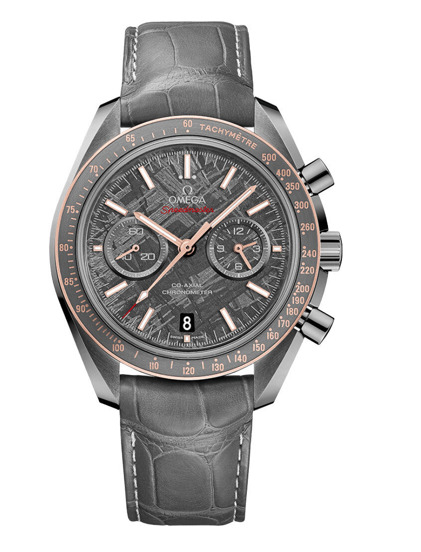 Omega Speedmaster Grey Side of the Moon Meteorite | Sedna Gold Bezel |