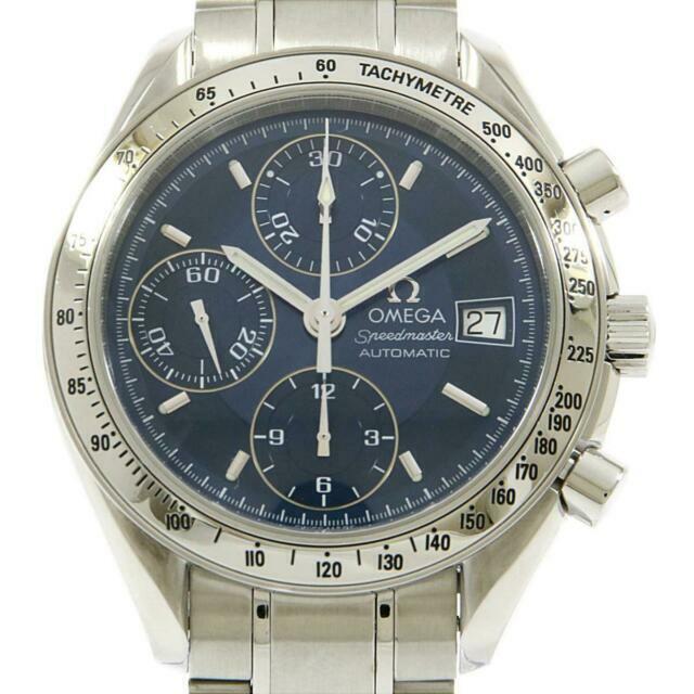 Omega Speedmaster Date  39mm Blue Dial (Slight Patina) | Ref 3513.80